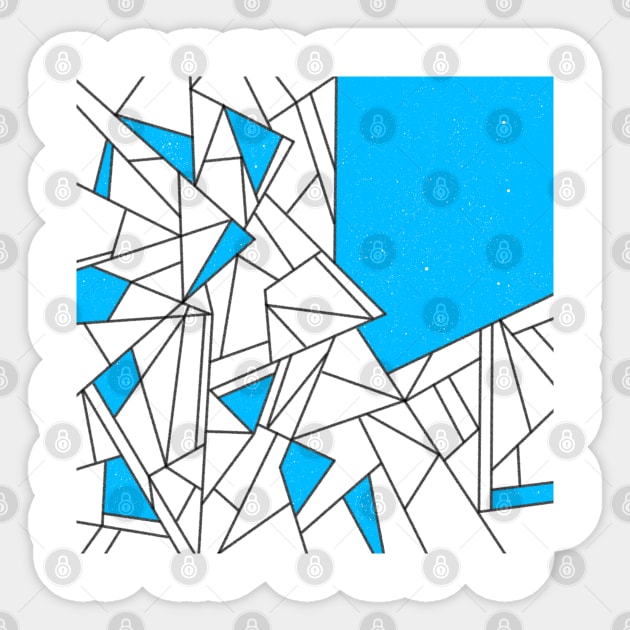 Black and blue geometric pattern Sticker by mailboxdisco